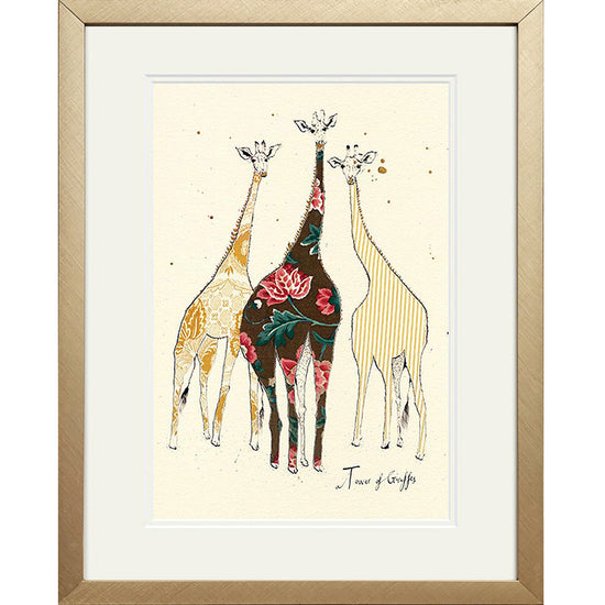 A Tower of Giraffes Print