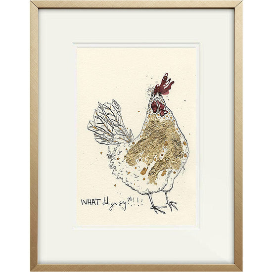 WHAT did you say?! Chicken Print