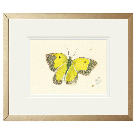 Yellow Butterfly Print