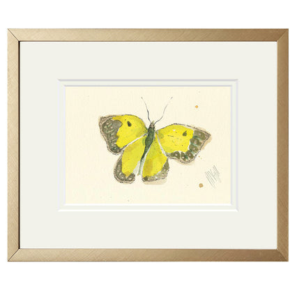 Yellow Butterfly Print