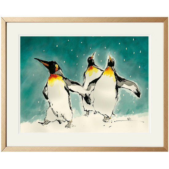 Winter Waddle Penguin Print
